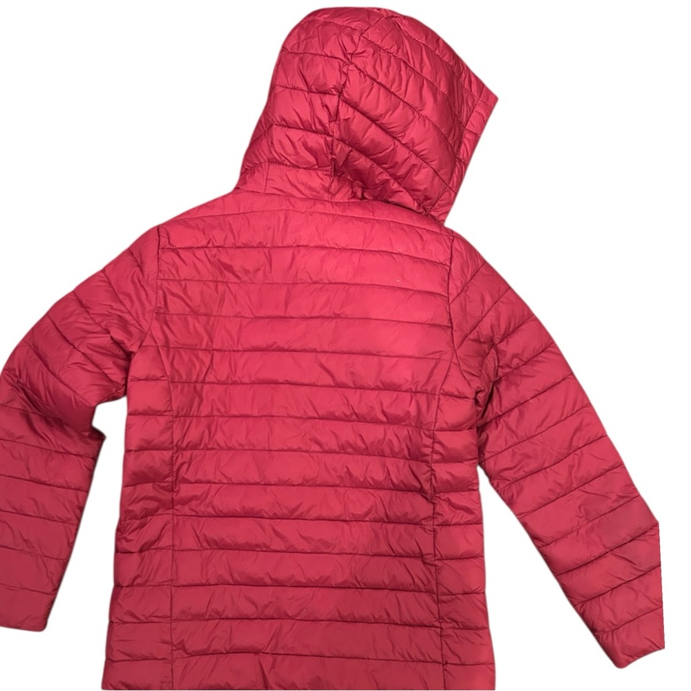 Lands' End Kids Red/Purple Puffer Jacket - Picture 2 of 5